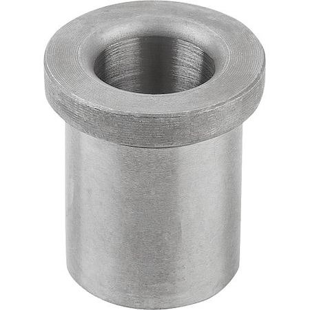 Drill Bushing, DIN 172 Mild Steel. Rounded Top. IDxODxH: 3.3x6x16 Mm